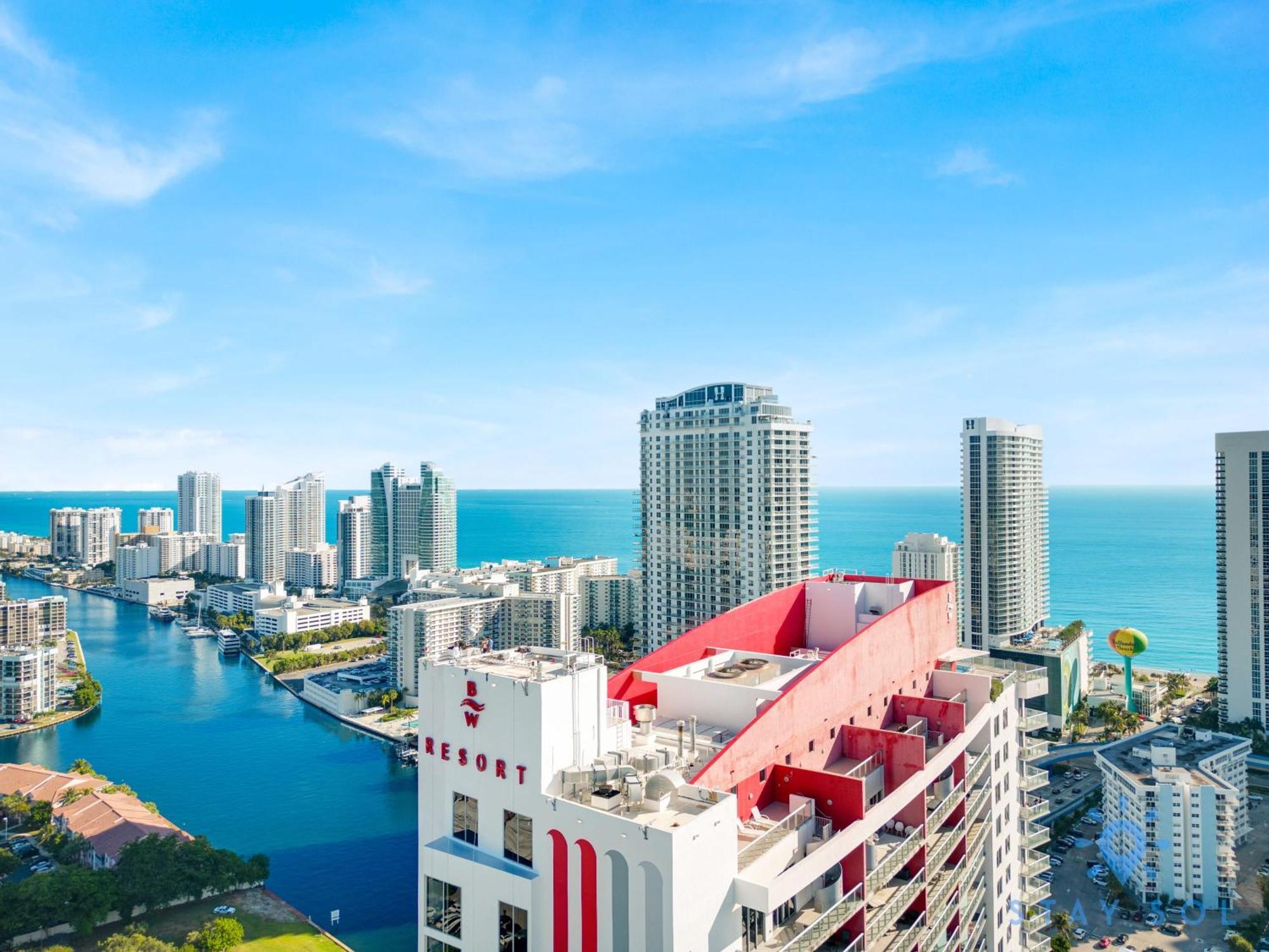 Resort Studio Balcony With Front Bay View Hallandale Beach Extérieur photo